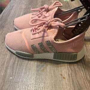 Adidas Women's Pink and Gray Sneakers